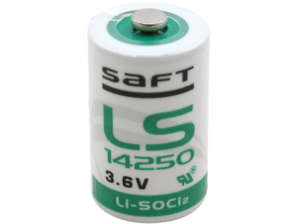 Saft Lithium ThyChl batterij 3,6V LS14250CFG 1/2AA basis