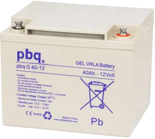 PBQ gel lead acid battery